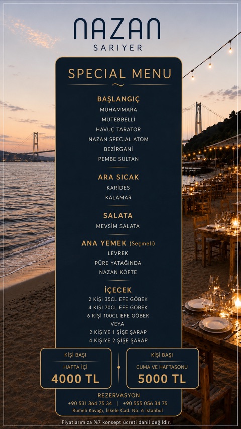 Nazan Sarıyer Special Menü